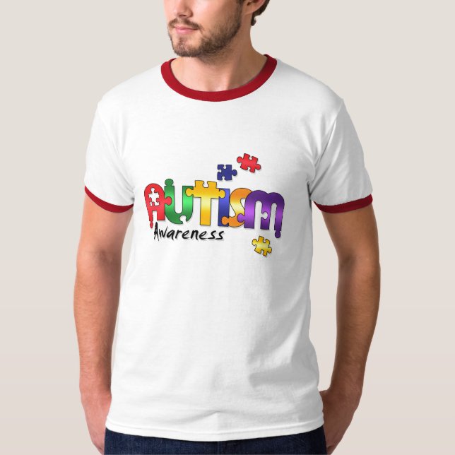 T-shirt da consciência do autismo (Frente)