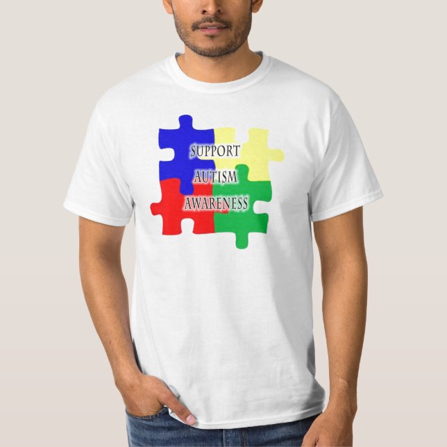 T-shirt da consciência do autismo (Frente)