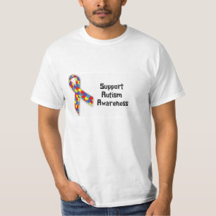 T-shirt da consciência do autismo do apoio