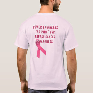 T-shirt da consciência do cancro da mama da NUCA