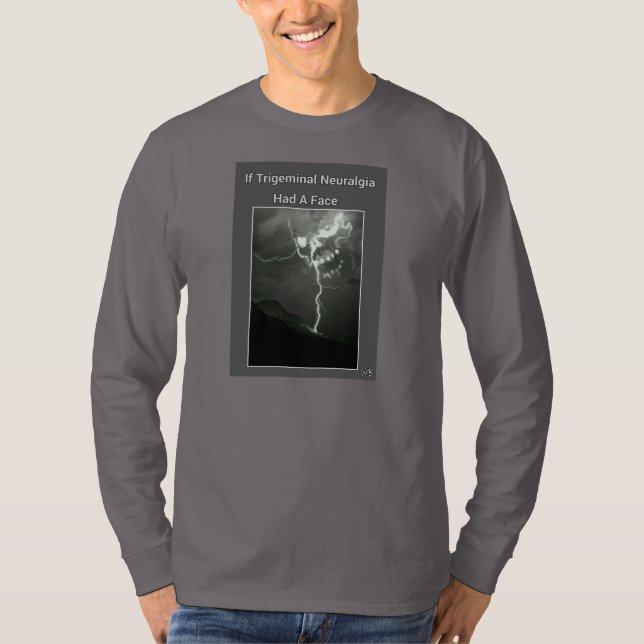 T-shirt da consciência do Neuralgia de Trigeminal (Frente)