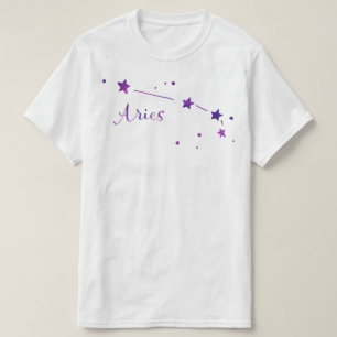 T-shirt da constelação do zodíaco do Aries