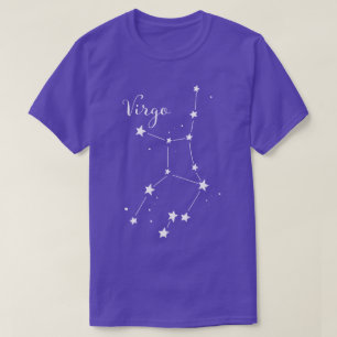 T-shirt da constelação do zodíaco do Virgo