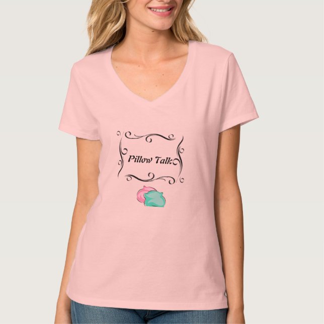 T-shirt da conversa do travesseiro (Frente)