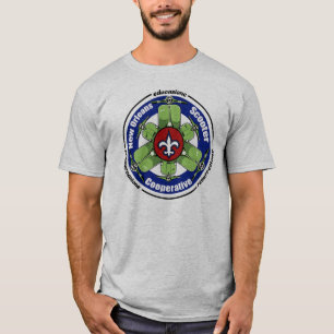 T-shirt da cooperativa do patinete de Nova Orleãe