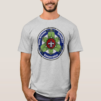 T-shirt da cooperativa do patinete de Nova Orleães