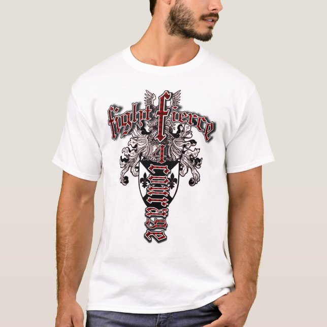 T-shirt da coragem de FightFierce 4 (Frente)