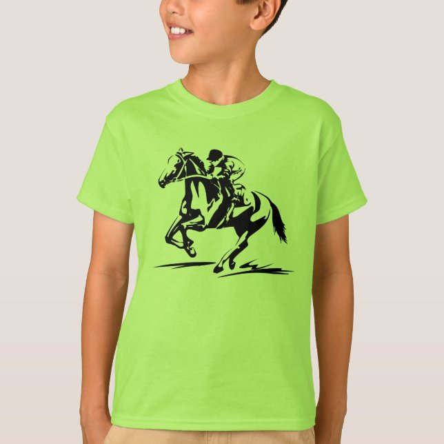 T-shirt da corrida de cavalos (Frente)