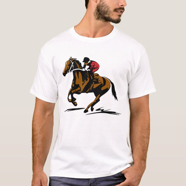 T-shirt da corrida de cavalos (Frente)
