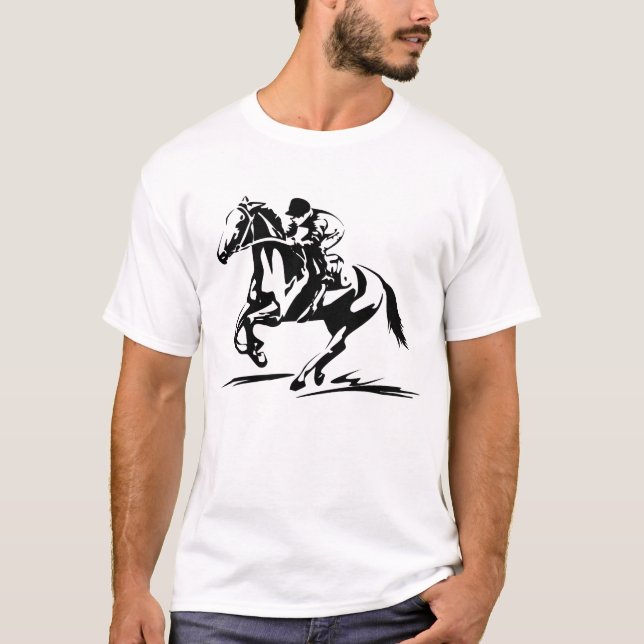 T-shirt da corrida de cavalos (Frente)