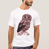 T-shirt da CORUJA do VINTAGE