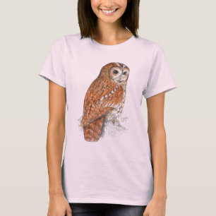 T-shirt da coruja Tawny