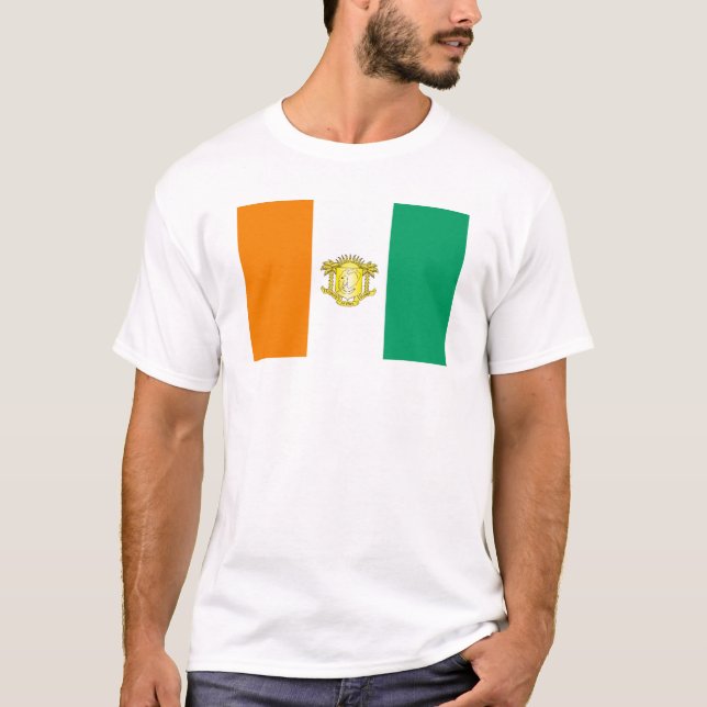 T-shirt da Costa do Marfim - d'Ivoire de Côte (Frente)