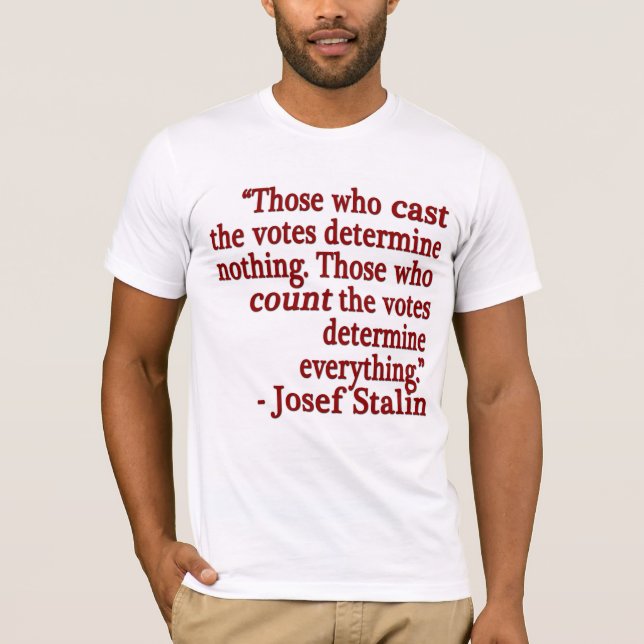T-shirt da cotação de Josef Stalin (Frente)