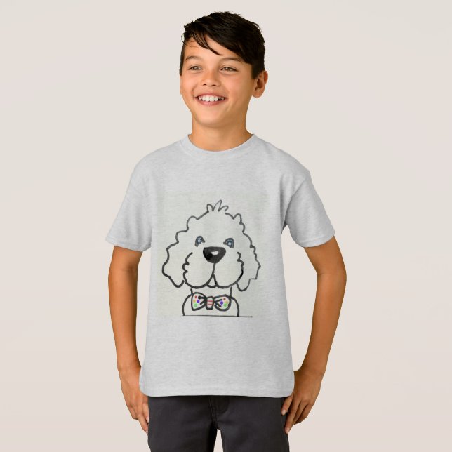 T-SHIRT DA CRIANÇA - BOMBA DE CARTOON (Frente Completa)