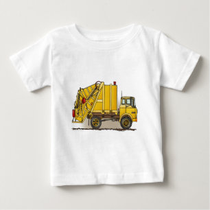 T-shirt da criança da construção do caminhão d