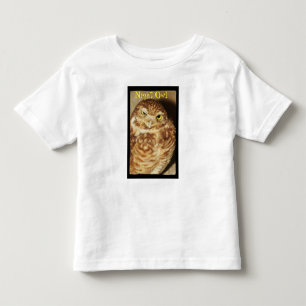 T-shirt da criança da coruja de noite