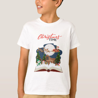 T-Shirt da Criança da Hora de Natal
