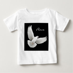 T-shirt da criança da pomba da paz