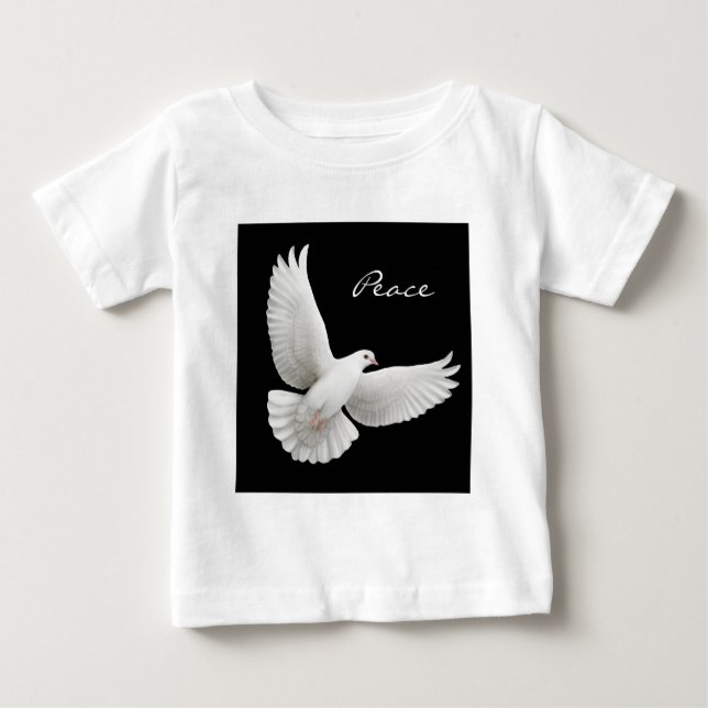 T-shirt da criança da pomba da paz (Frente)
