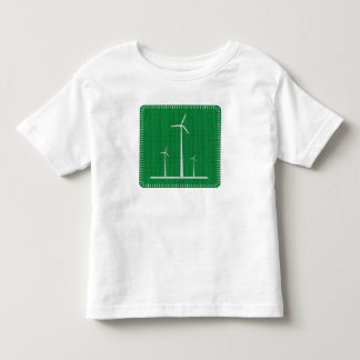 T-shirt da criança da turbina eólica