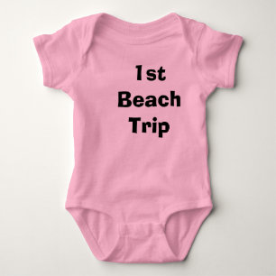 T-shirt da criança da viagem da praia do bebê ø