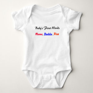 t-shirt da criança das palavras dos bebês