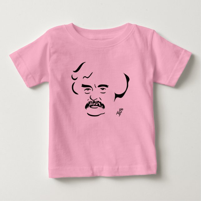 T-shirt da criança de Mark Twain (Frente)