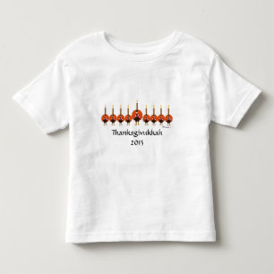 T-shirt da criança de Thanksgivukkah