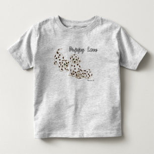 T-shirt da criança do amor de filhote de cachorro