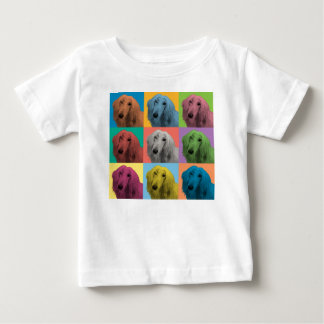 T-shirt da criança do bebê do pop art do galgo
