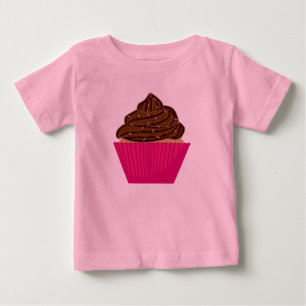 T-shirt da criança do cupcake do chocolate