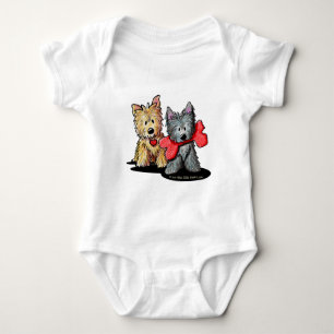 T-shirt da criança do duo de Terrier de monte de
