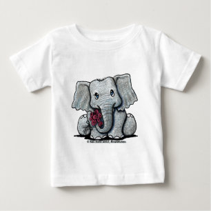T-shirt da criança do elefante de KiniArt