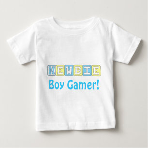 T-shirt da criança do Gamer do menino do Newbie