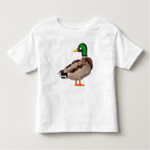 T-shirt da criança do pato do pato selvagem