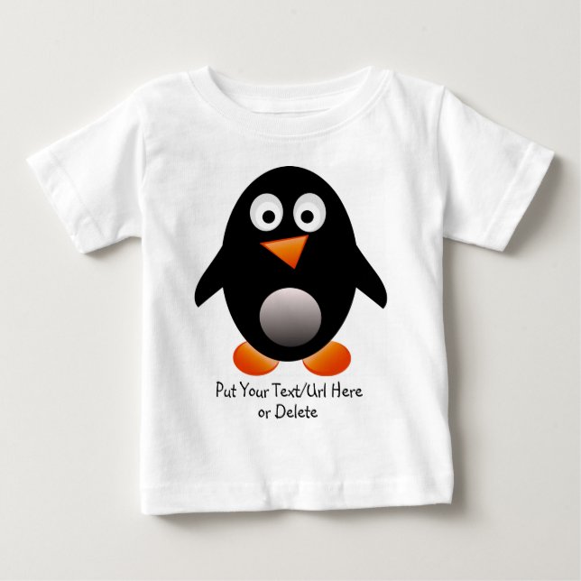 T-shirt da criança do pinguim (Frente)