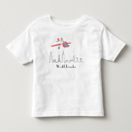 T-shirt da criança do plissado