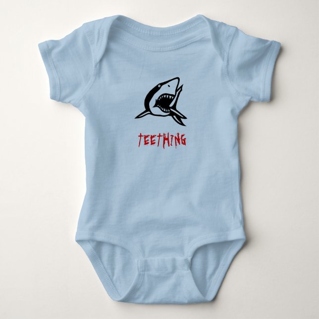 T-shirt da criança do Teething (Frente)