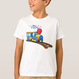 T-shirt da criança do trem de TuTiTu