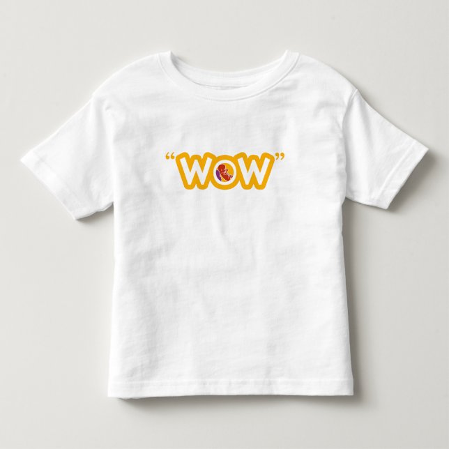 T-shirt da criança do "wow" (Frente)