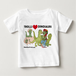 T-shirt da criança dos dinossauros do amor dos