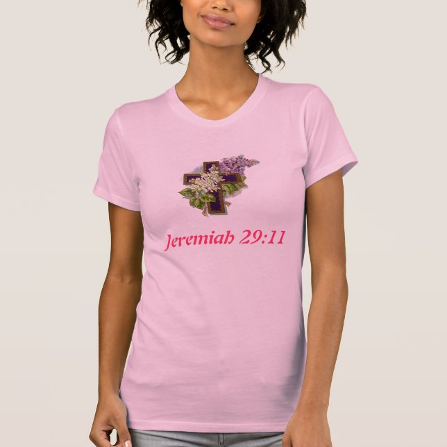 T-shirt da cruz do 29:11 de Jeremiah (Frente)