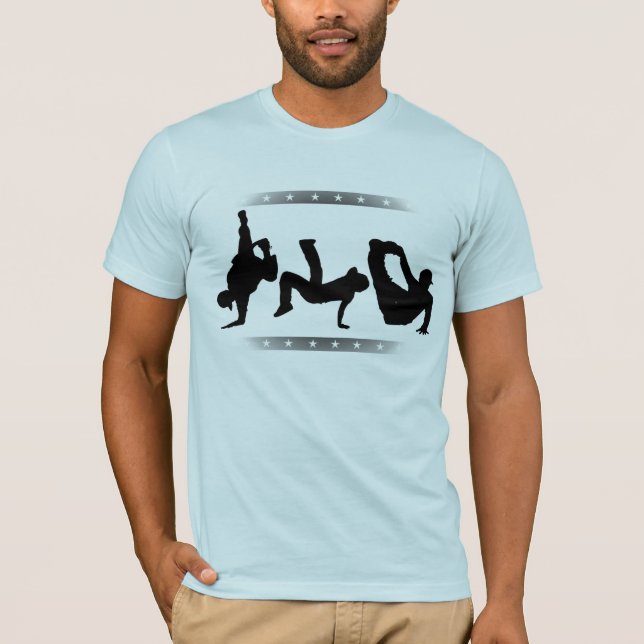 T-shirt da dança de ruptura do vintage (Frente)