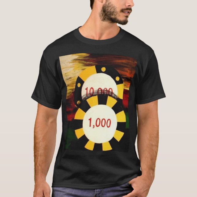 T-shirt da decoração da arte das microplaquetas de (Frente)