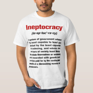 T-shirt da definição de Ineptocracy