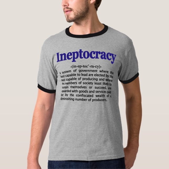 T-shirt da definição de Ineptocracy (Frente)