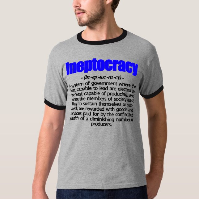 T-shirt da definição de Ineptocracy (Frente)