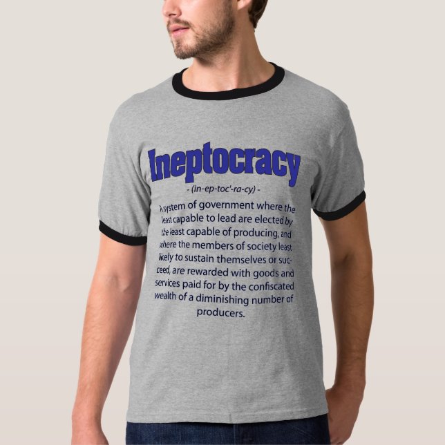 T-shirt da definição de Ineptocracy (Frente)