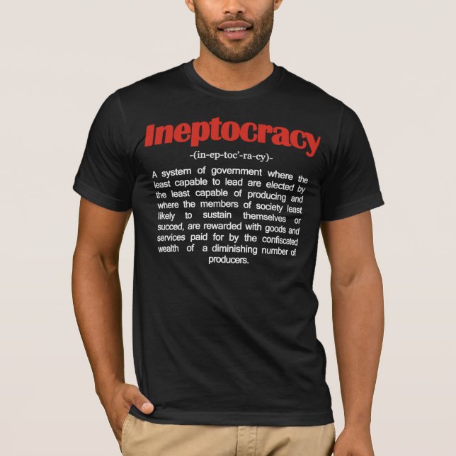 T-shirt da definição de Ineptocracy (Frente)